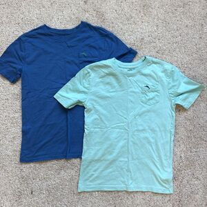 Tommy Bahama Boys 10 Blue T-Shirt Bundle 2 Pack Cotton Coastal Preppy Aesthetic